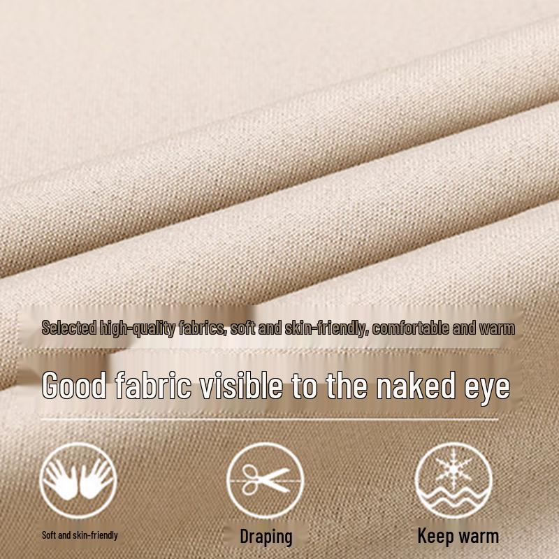 Romone Men's Thickened V-Neck Thermal Knit Sweater