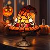 Witch Hat Lamp Mysterious Witch Hat LED Light Decorative Halloween Lamp For Dorm Balcony Haunted House Bookshelf Basement