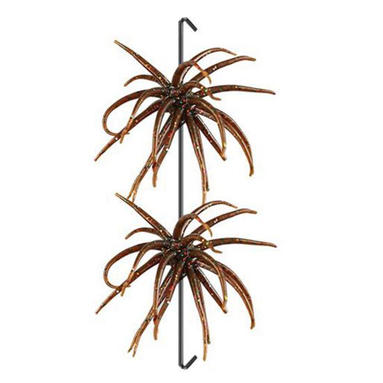 2Pcs 5CM/1.9G TPE Bionic Sea Urchin Lure Floating Simulation Sea Urchin Artificial Bait Shore River Lake Saltwater Fishing Fuzzy Soft Lure Bass кофейный