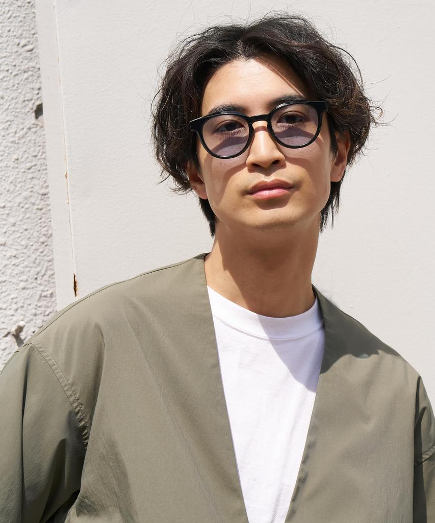 [Zoff] Boston-style Sunglasses (Black)  REMASTER INNERLABEL  Unisex, Lightweight, Titanium, Stylish, Fashionable, Business, Suit, Men's, Lightweight,