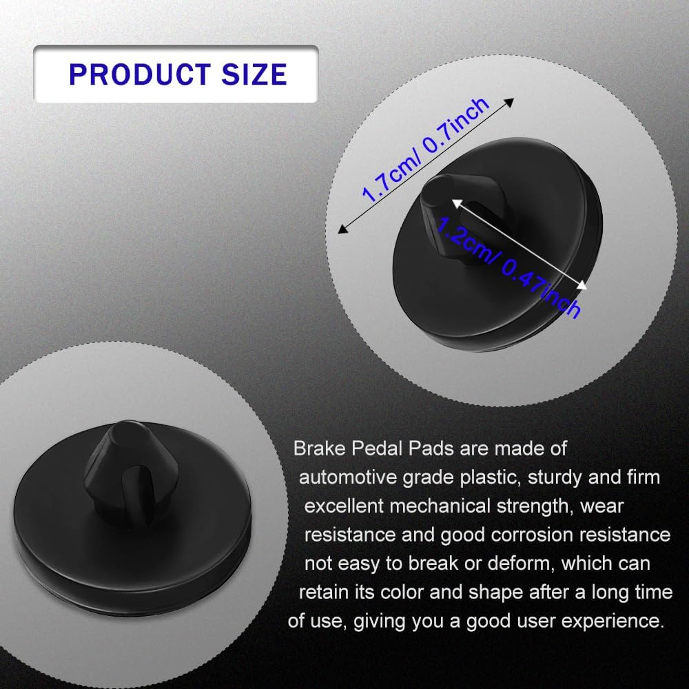 12PCS Car Brake Pedal Stop Pad Replacement OEM# 90541-06036,Car Brake Switch Stopper Compatible with Toyota Lexus Scion,Standard Brake Light Switch