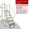 Heavy-Duty Movable Platform Ladder with Wheels for Supermarket Stocking and Picking