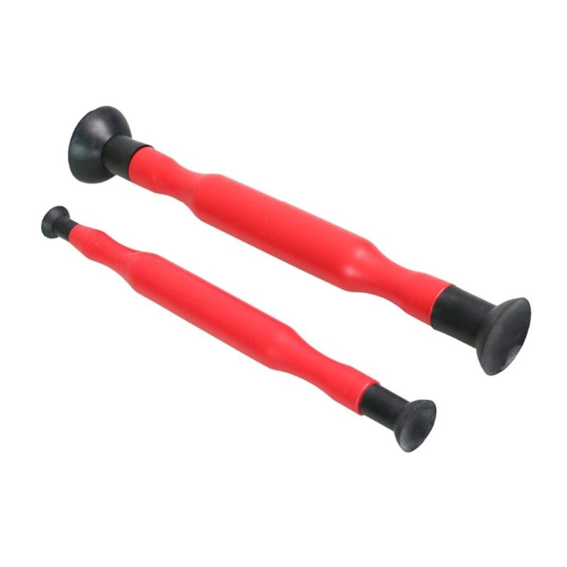 2Pcs Valves Lapping Sticks Hand Lapping Grinding Stick Tool Sucker Kit with Sucker Cups for Vehicle Oil System Repair