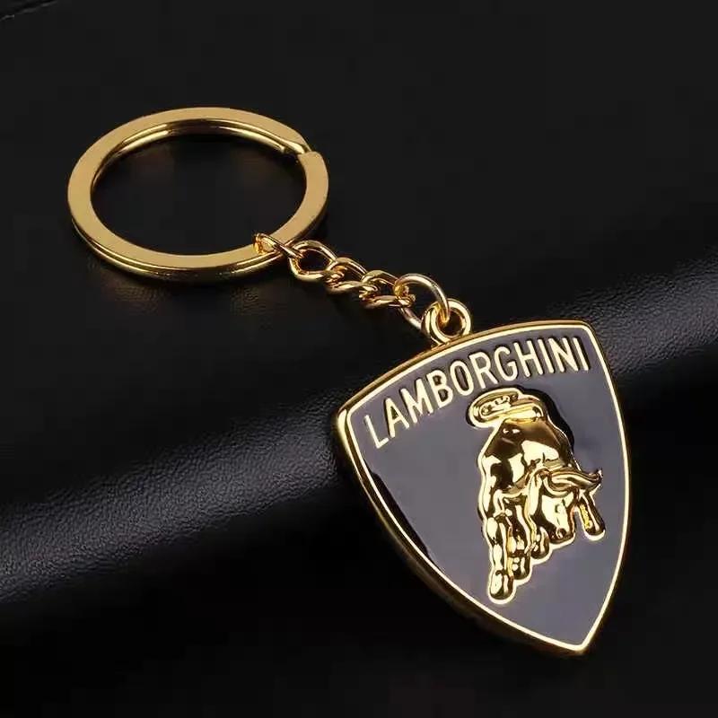 Metal For Lamborghini Urus Huracan Aventador Premium Car Keychain Keyring Pendant Anti-lost Keyring Charm Gifts Auto Accessories