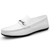Fashion Men's Genuine Leather Loafers Handmade Men Driving Shoes Simple Moccasins Casual Male Business Shoes Leisure Walk Slip On Flats