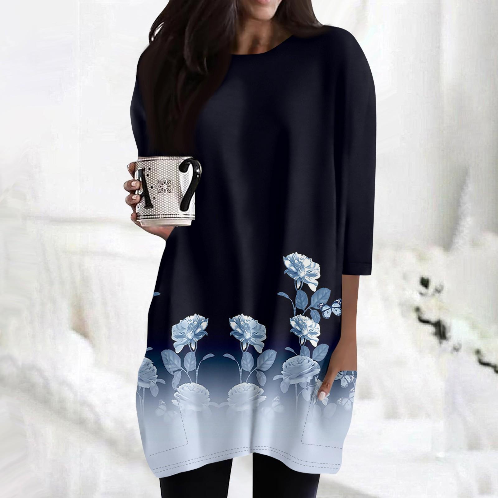 Женские повседневные рубашки с рукавами 3/4 — фото 11