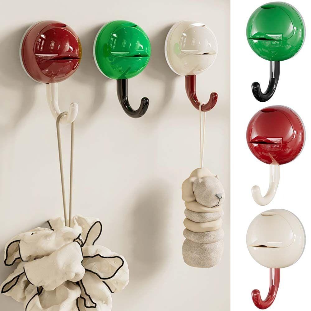 Non-Marking Suction Cup Hooks Round Head Kitchen Storage Hooks Wall Towel Hooks for Home