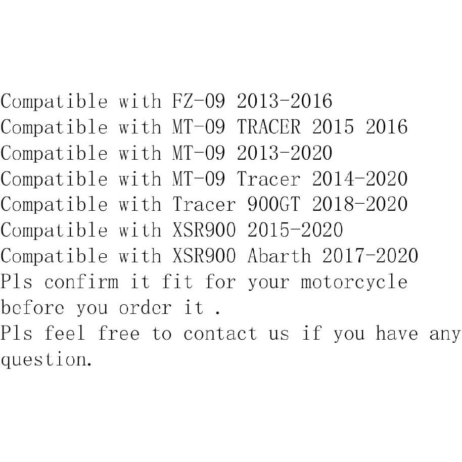 

Motorcycle CNC Aluminum Engine Crash Guard Case Frame Sliders Protector Falling Protection Compatible with Yamaha MT09 FZ09 XSR900 TRACER (Black) червоний