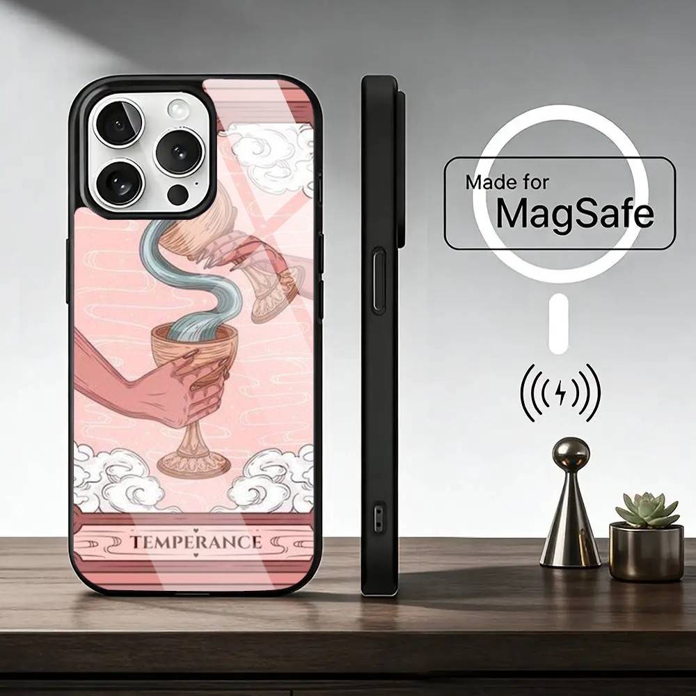 Moon Star S-Sun Tarot   Phone Case For iPhone17,16,15,14,13,12,11 Plus,Pro Magnetic with Magsafe Wireless Charging