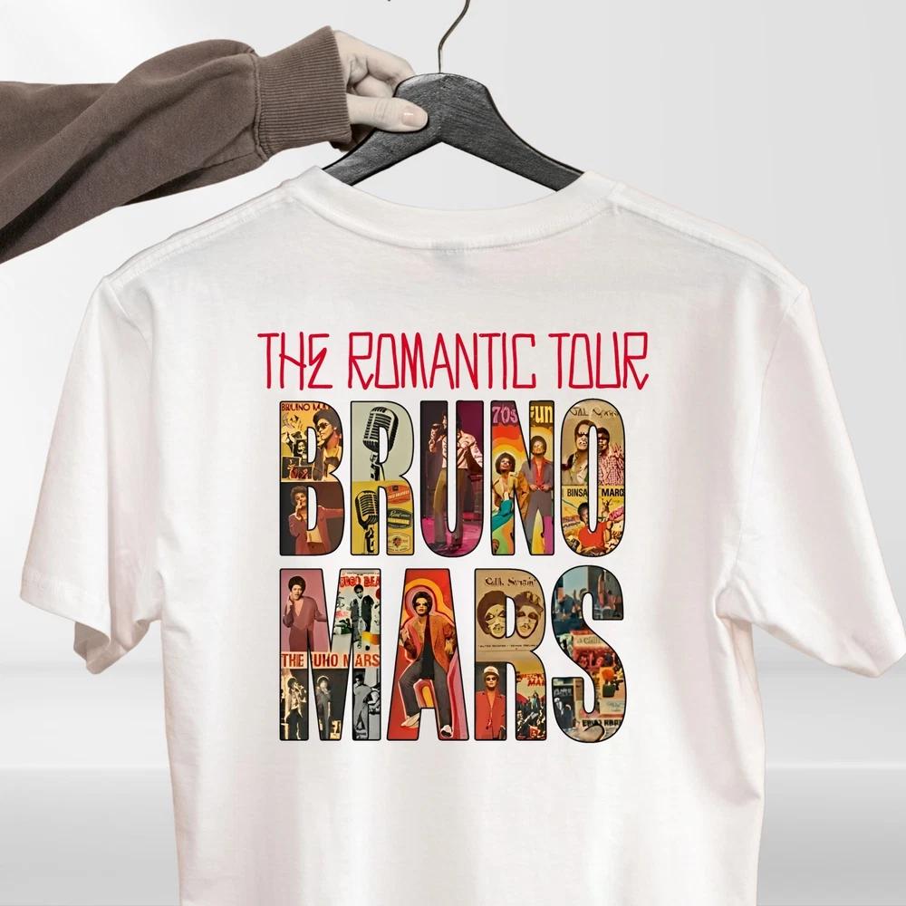 Bruno Mars The Romantic Tour 2026 Concert Music T-Shirt S Unisex T-Shirt
