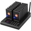 Restaurant-Pager-System, Kabellos 500m Reichweite Aufstell-Warteschlangen-Signal, Gäste-Kunden-Ruf-Piepser mit Vibration & Blinken, 16 Piepser