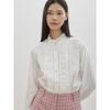 Frill Jacquard Blouse  C261msc004 