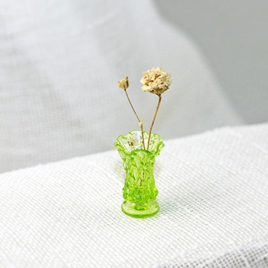 Mini-Vase Gute Verarbeitung Angenehmes Handgefühl Maßstab 1/12 Mini-Blumenvase Jardiniere Modell zur Dekoration