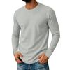 Men's Long Sleeve Round Neck Casual Top for Everyday Comfort and Relaxed Fit