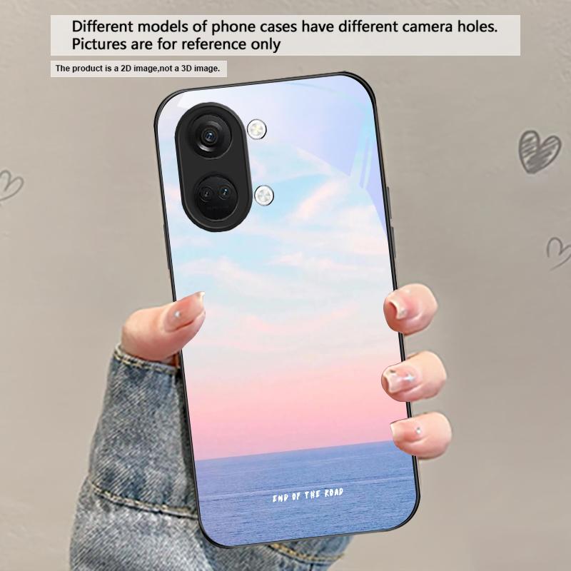 Dunkelblaues Meerwasser Für OnePlus Ace 2 3 2V 5 Pro Nord CE 2T 2 3 Lite N20 N30 6 7T 8 8T 9 10 Pro 11R 12R 13R Glas Handyhülle