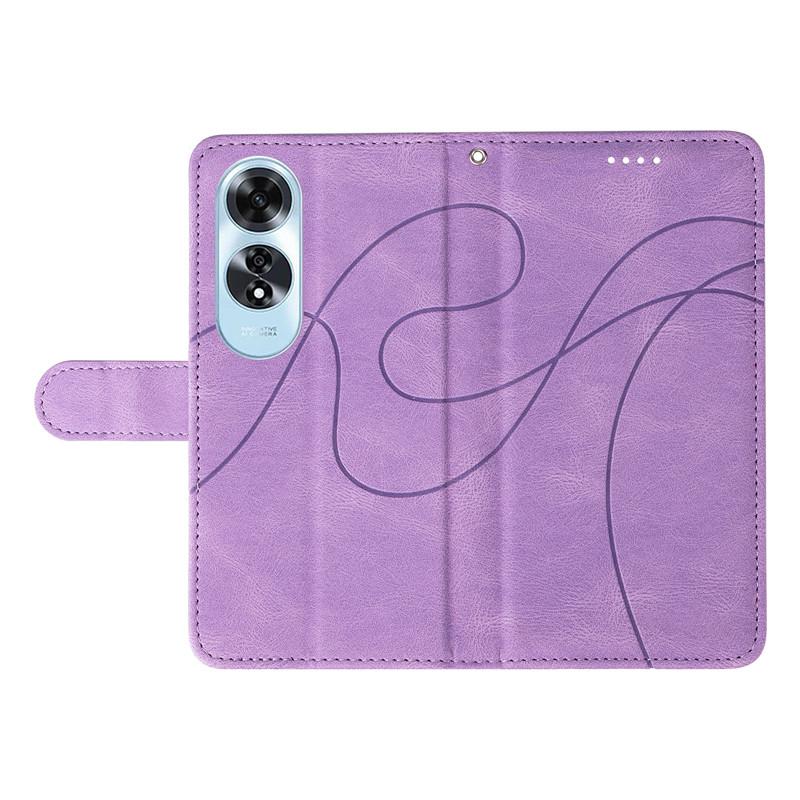 Dream Line Flip A60 Phone Case For OPPO A60 A58 A79 5G A18 A38 A78 5G A 60 79 OPPOA60 Holder Wallet Leather Cover Bags 2024