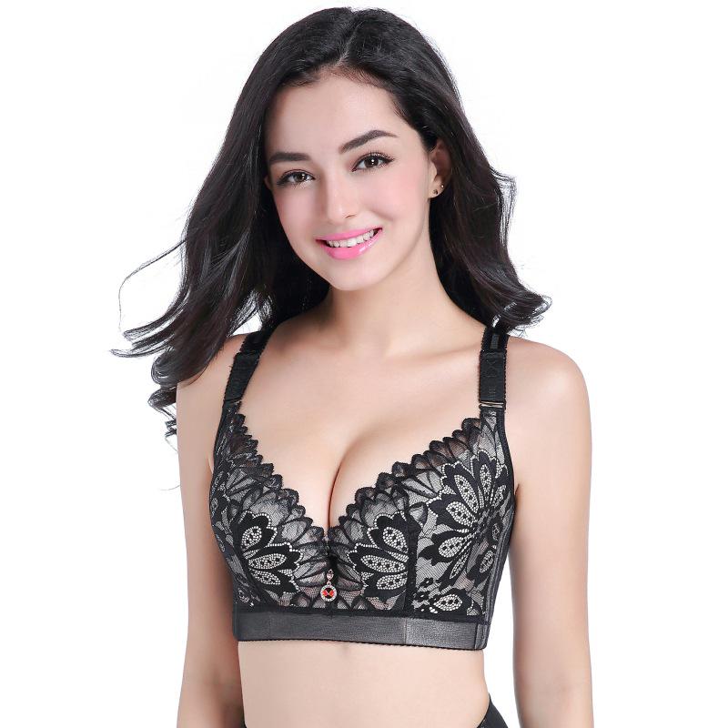 Plus Size Adjustable Full-Cup Bra with Side Support 