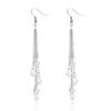 AB Color Water Drop Long Tassel Fashion Earrings for Women