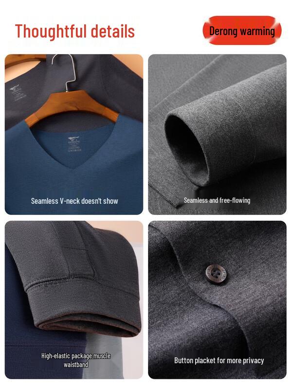 Qipilang Men's Arctic Heating Thermal Underwear Set