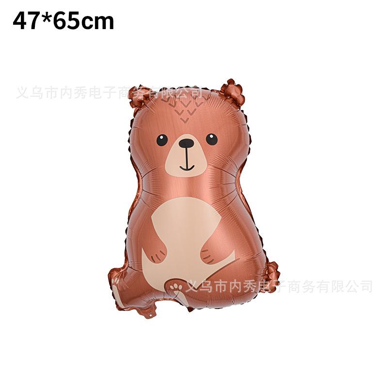 

Лесной оленёнок Животное Воздушный шар Вечеринка Декоративный Алюминиевый фольгированный шар Дикий Енот Ёж Лиса Белка Little Bear