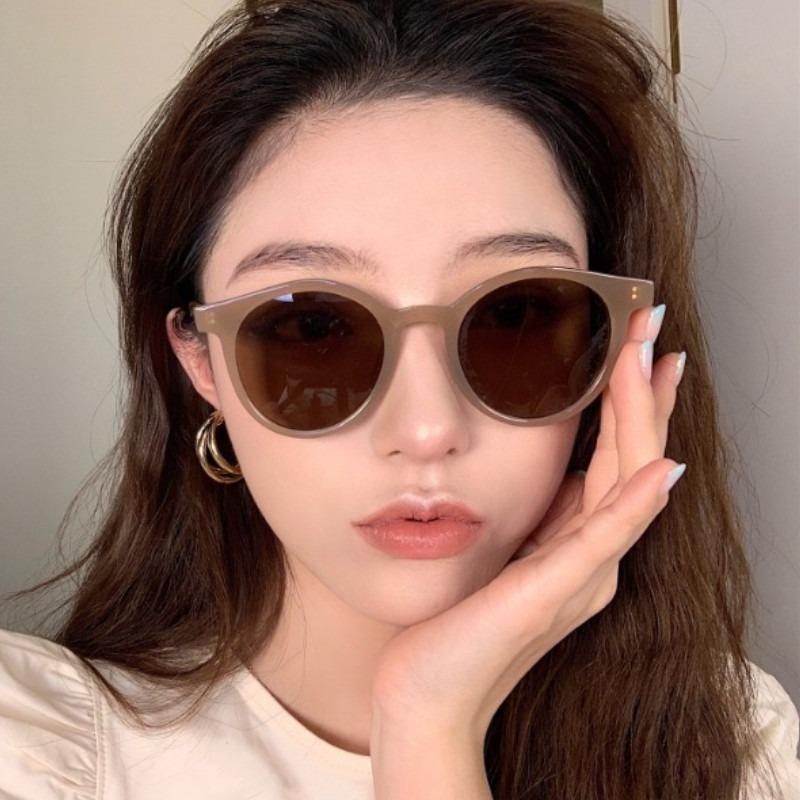 4PCS Fashion Small Frame Sunglasses Women Retro Small Oval Glasses Ladies Glasses
