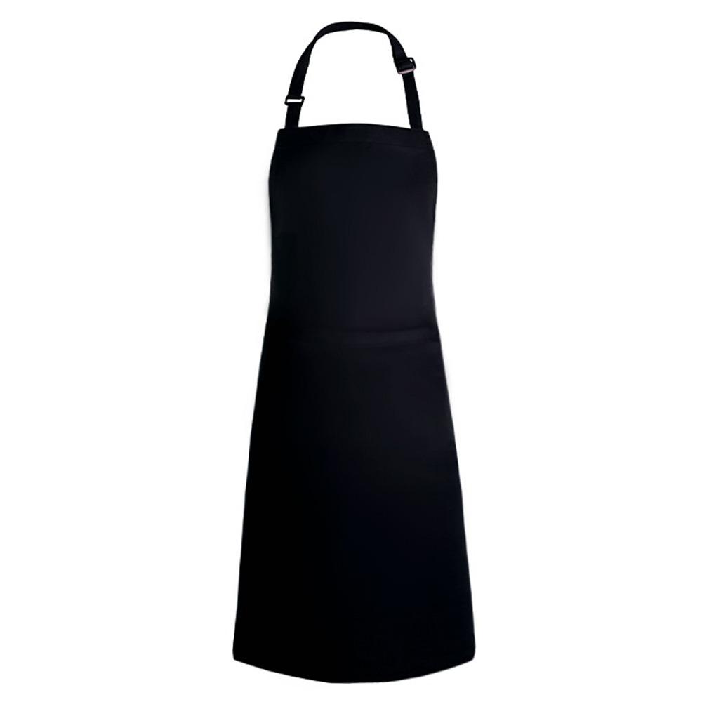 Med fickor Justerbar haklappsshorts Svart Vit Vattentät Köksförkläde Fläckresistent Arbetskläder Design Servitörsförkläde