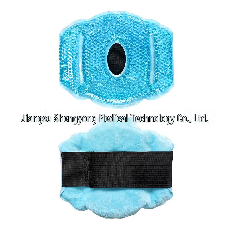 

Reusable Cooling Gel Bead Knee Pads: Cold/Hot Compress Bandage for Sports Protection синій