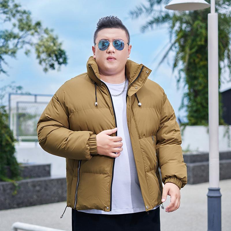 Men's and Women's Plus Size Slim Fit Hooded Winter Cotton Jacket - Thick, Warm, Solid Color, Casual Outerwear for Students