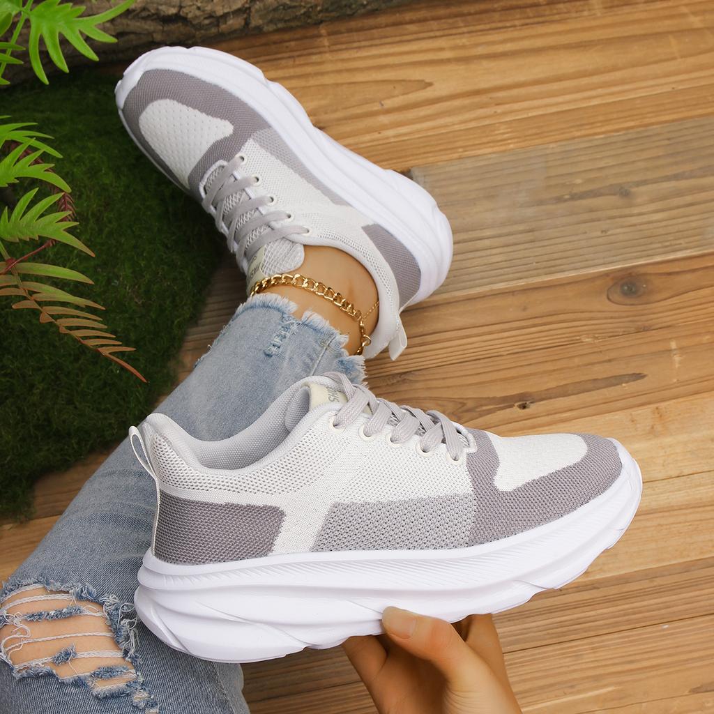 Neue Weichsohle Rutschfest Bequeme Sportschuhe Modische Verschleißfeste Farbpassende Lässige Sportschuhe für Damen
