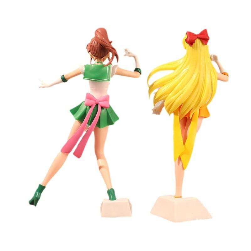 Anime Pvc Action Figures Of Sailor Moon Kino Makoto And Aino Minako For Collectors And Home Display