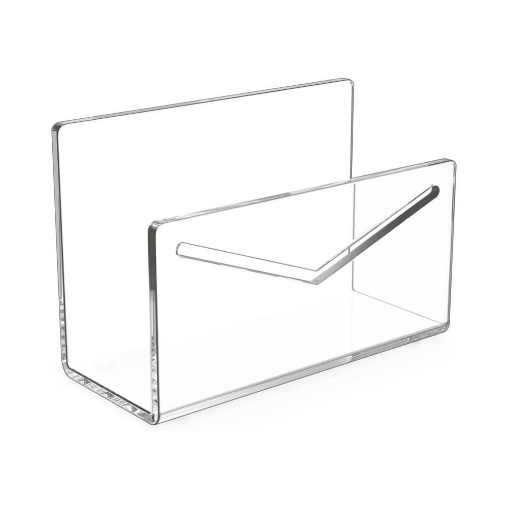Document Organizer Letter Rack Desk Organization Stable Desk Accessory Versatile Office Decor Anti-slip Pads 15.3*6.5*10cm
