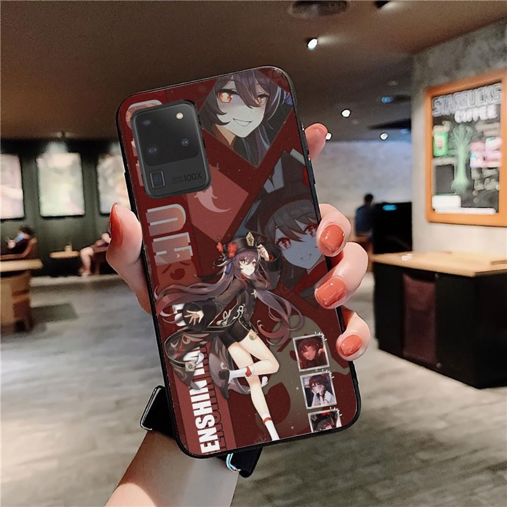 

Hu Tao Phone Case For Samsung S 9 10 20 21 22 23 30 23plus lite Ultra FE S10lite Fundas Samsung S10