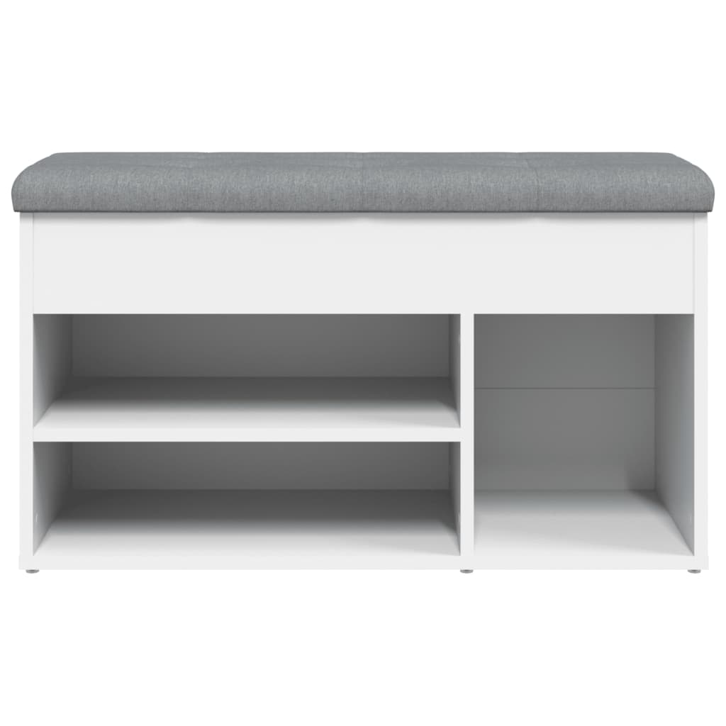 Vidaxl Ławka Na Buty, Biała, 82X32X45,5 Cm, Materiał Drewnopochodny