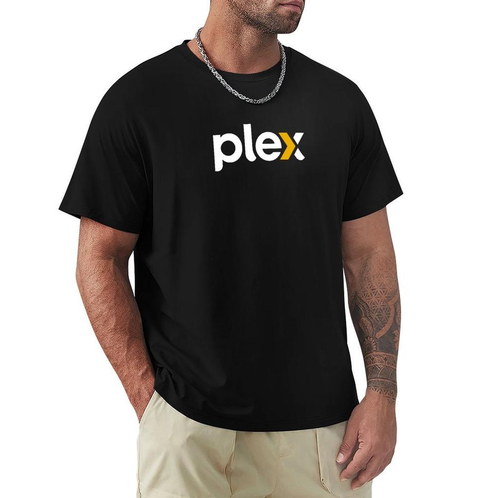 Plex 2022 Logo T-Shirt Anime T Shirts Customs Design Your Own Aesthetic Clothes Sweat Heavyweight T Shirts for Men