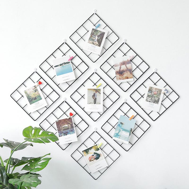 Buy Multifunction Iron Metal Grid Wall Decor Po Frame Wall Art Display