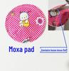 Portable Pure Copper Moxibustion Box with Cloth Cover and Mugwort Pad