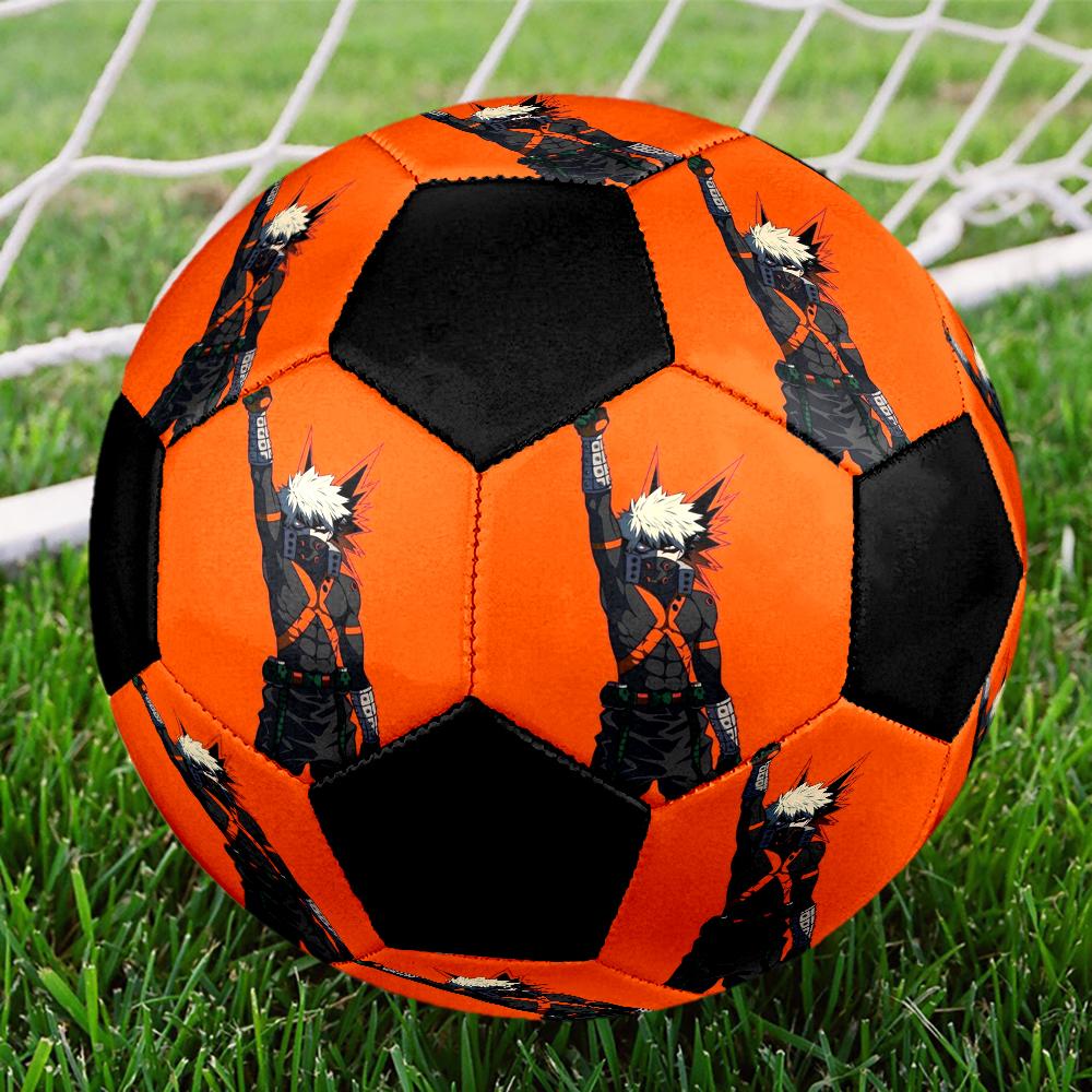 Soccer Ball Colorful Machine Stitched PVC Size 5 Team Training Competition Ready Durable High-Bounce Cool Sports Gift