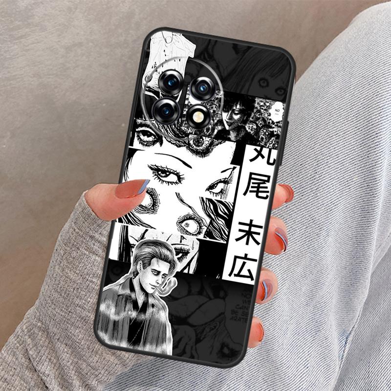 Horror Manga Style Cover For OnePlus 12 12R 13 13R 11 10 Pro 8T 10T OnePlus Nord 4 CE 3 2 Lite N30 N20 N10 Case