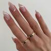 24Pcs Love Ballerina Press On Nails Set Full Cover Artificial Fake Nails Professional Adhesive Free False Nail Art