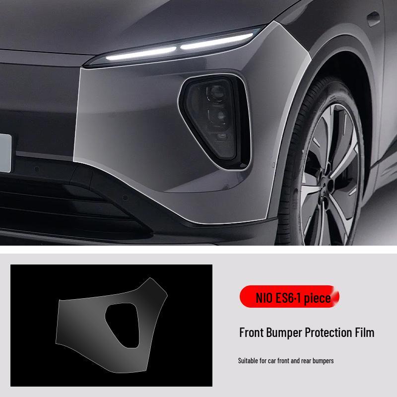 NIO ES6 Předřezávaná neviditelná TPU autofólie: Ochranná fólie na přední a zadní nárazník odolná proti poškrábání