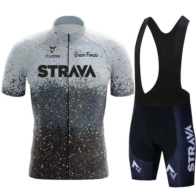 Cycling Suit, Tour De France Short-sleeved Suit, Quick-drying Clothes, Sweat-absorbing Event Riding