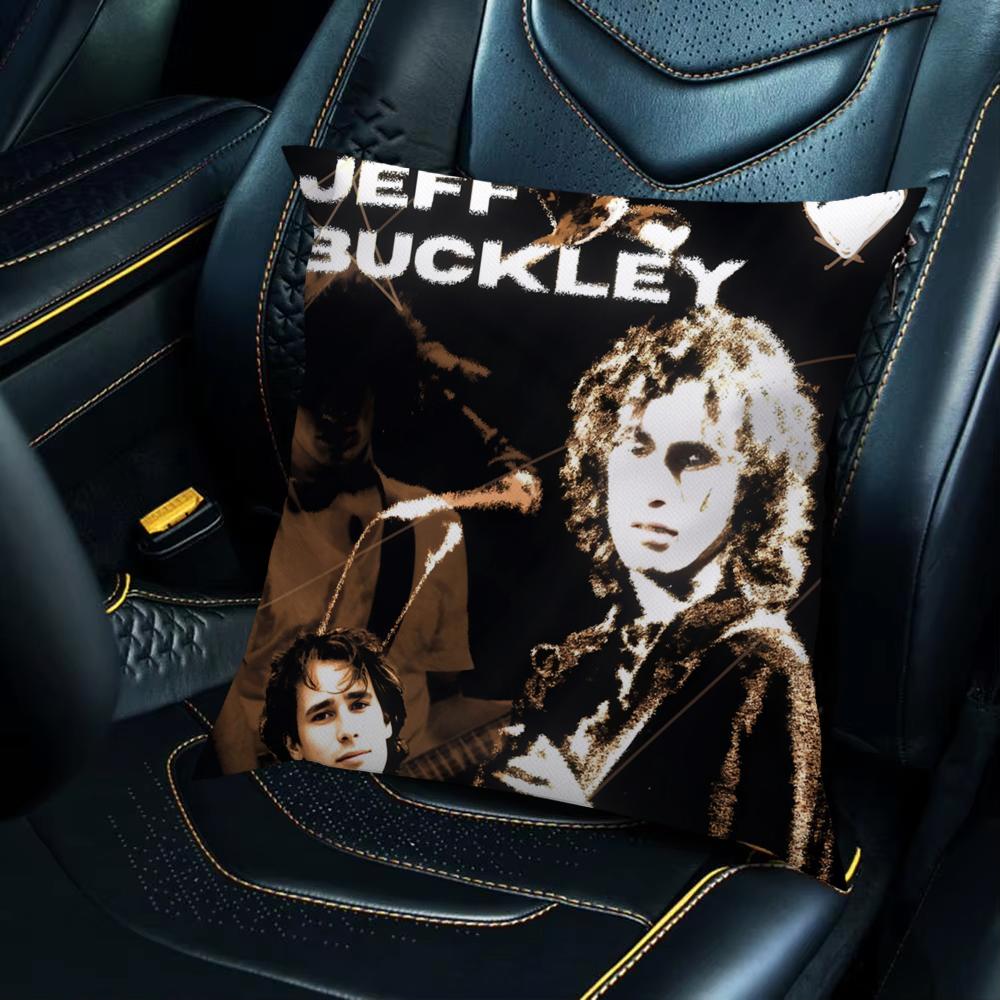 Singer Jeff B-Buckley Pillow Case For Car Sofa Decorative Home Double-sided Print Plush Square Throw Pillow Cushion Cover