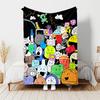 1pc Blanket Inanimate Insanity Print Design, Lightweight Blanket for Sofa, Bed- Soft &Warm, Gift for All Seasons like Christmas, Halloween