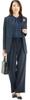 Washable Suit for Women Long Collarless Jacket Wide Pants Set Elastic Plus Sizes Available Entrance Graduation Ceremony Size 7 AR [Addrouge] - &