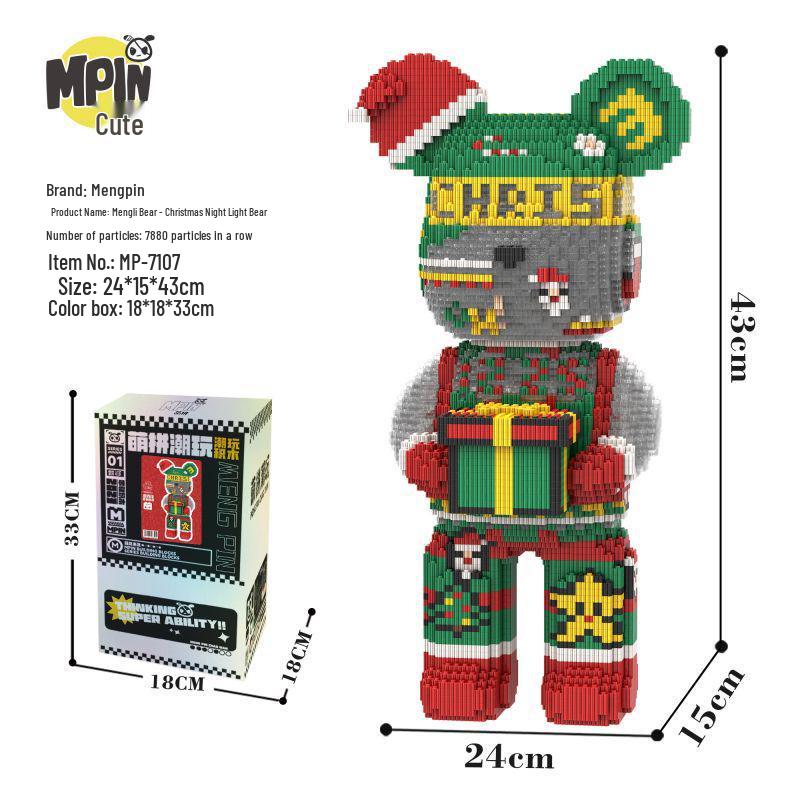 

Mengpin Trendy 43см Рождественский медведь Развивающие строительные блоки - Игрушки-головоломки | Подарки на день рождения и декор для гостиной