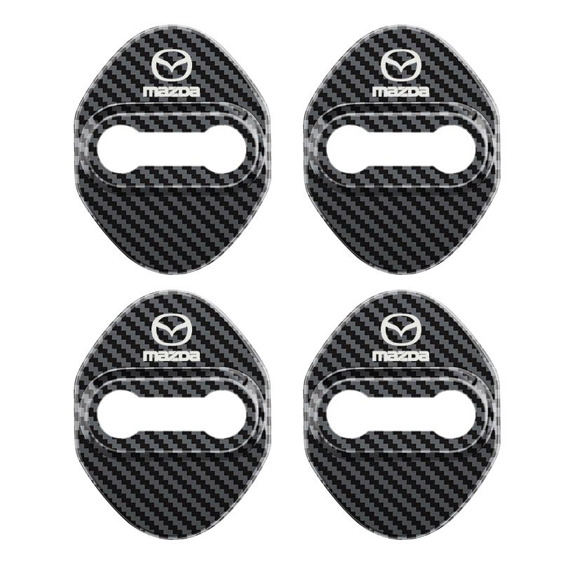 

Car-Styling Car Door Lock Cover Auto Emblems Case For Mazda 3 6 Atenza Axela Demio CX3 CX5 MP MS RX8 Car Accessories