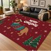 Christmas Theme Floor Carpet, Soft Area Rug, Xmas Indoor Home Holiday Decoration