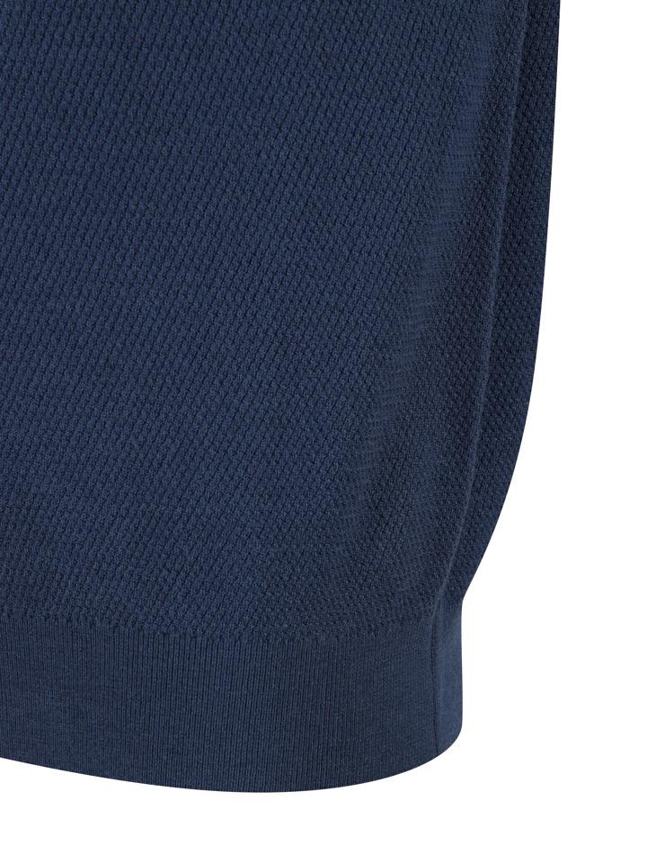 AND Z Men'S Merino Wool Fine Knit Collar Sweater_Bzf4Et1105Bl