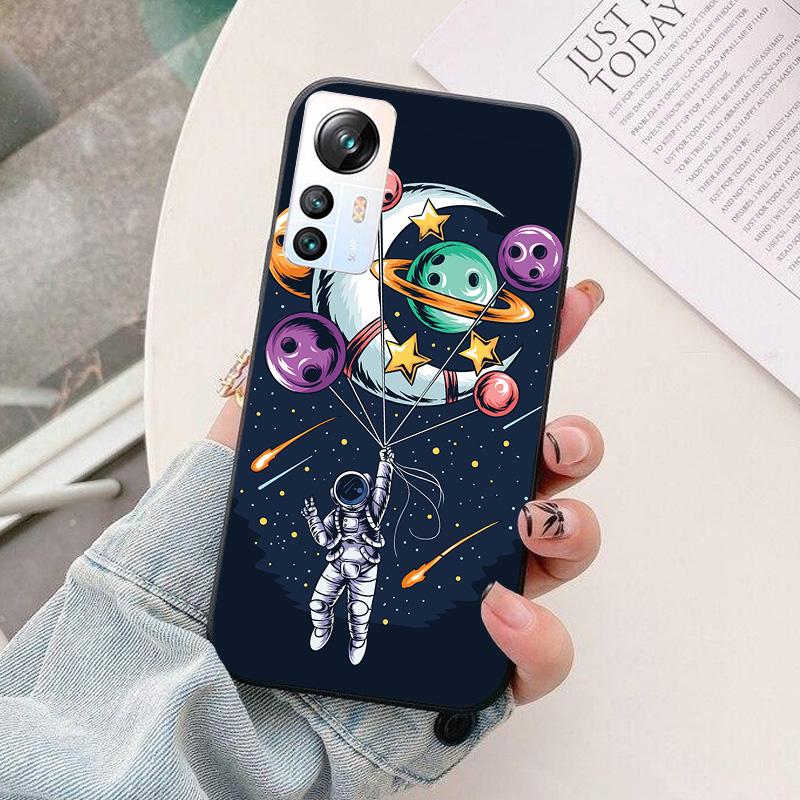 For Blackview A85 A96 A100 A200 Pro Phone Case astronaut Silicone Camera Protection Back Cover For BlackviewA85 A 96 Funda Coque
