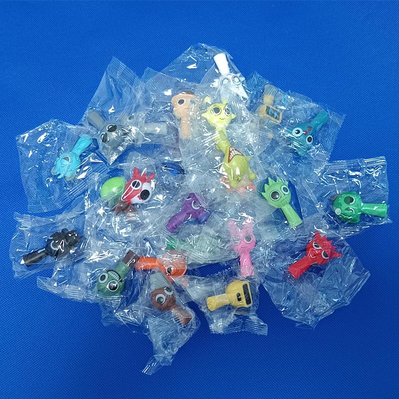 24Pcs 4.5Cm Funny Sprunki Figuras Model Pvc Sprunki Game Action & Toy Figuresgiving Game Fans Birthday Gifts
